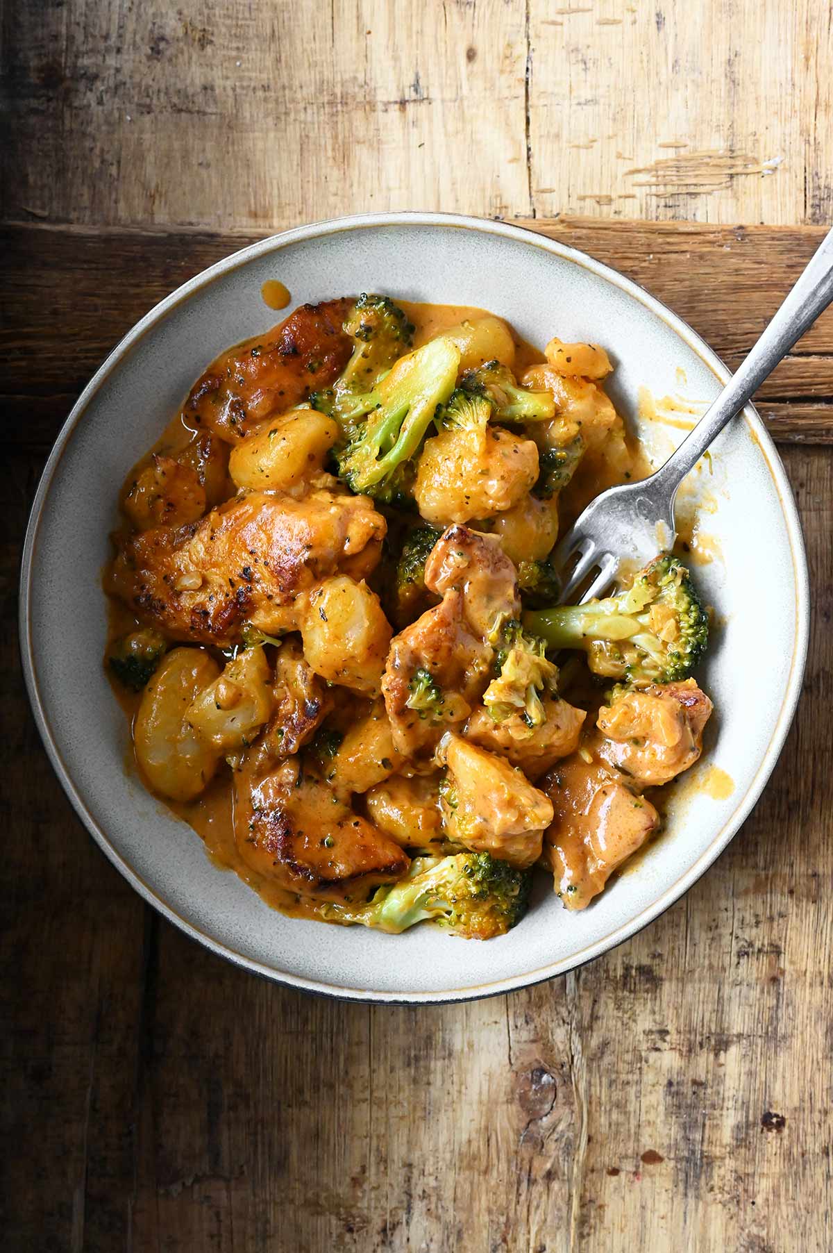 one skillet chicken and gnocchi