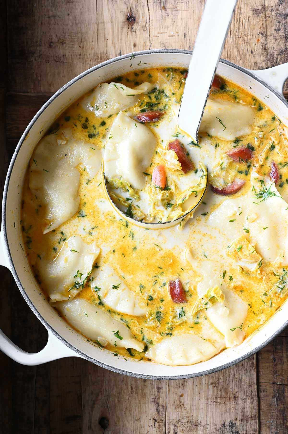 pierogi dill soup