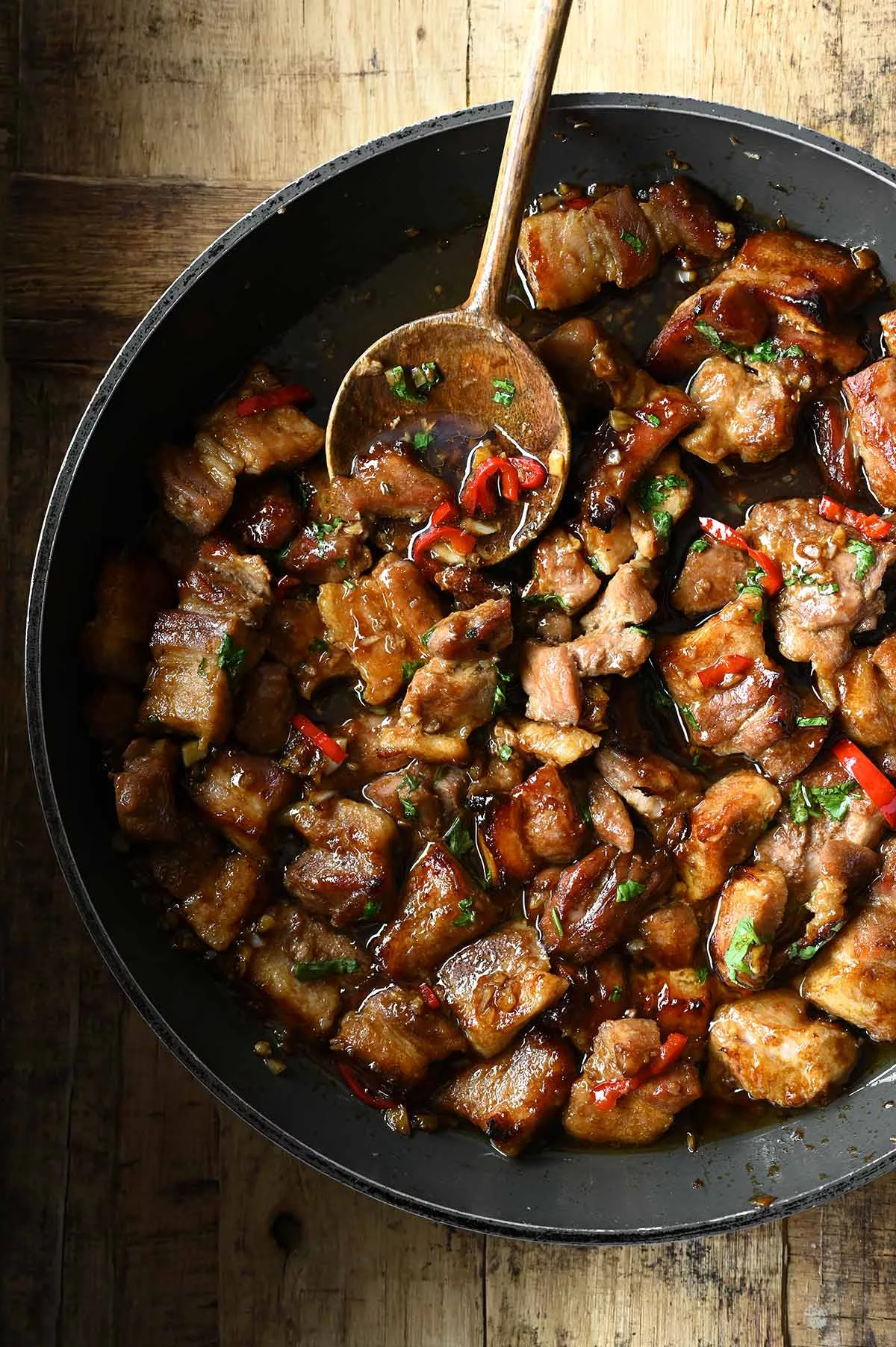 hoisin garlic pork belly