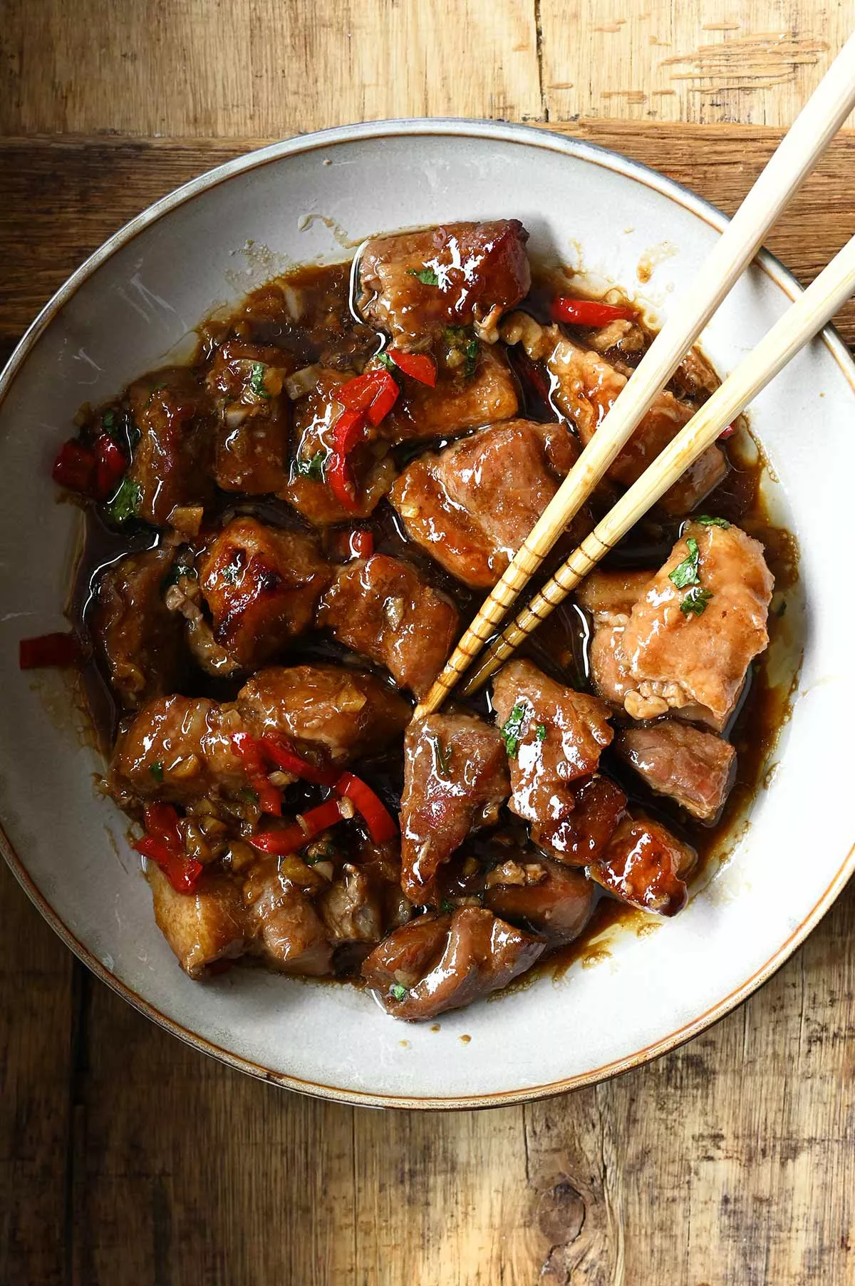 hoisin garlic pork belly