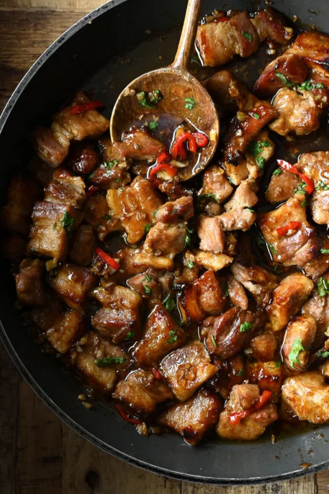 hoisin garlic pork belly
