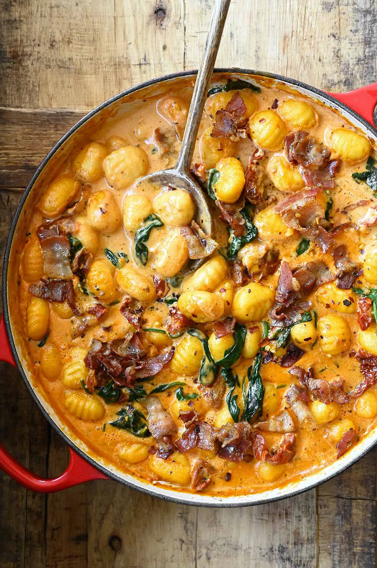 one pot tuscan bacon gnocchi