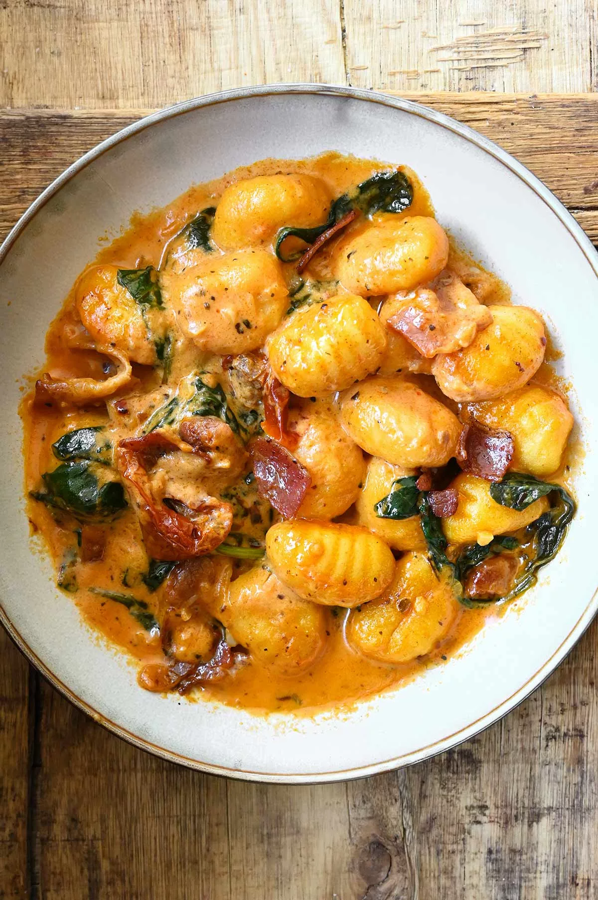 one pot tuscan bacon gnocchi