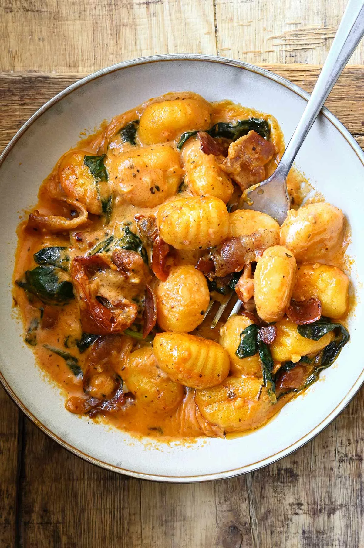 one pot tuscan bacon gnocchi