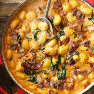 one pot tuscan bacon gnocchi