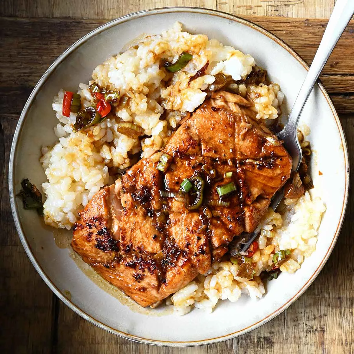salmon with italian dressing and brown sugar Garlic Color:Triple Burgundy