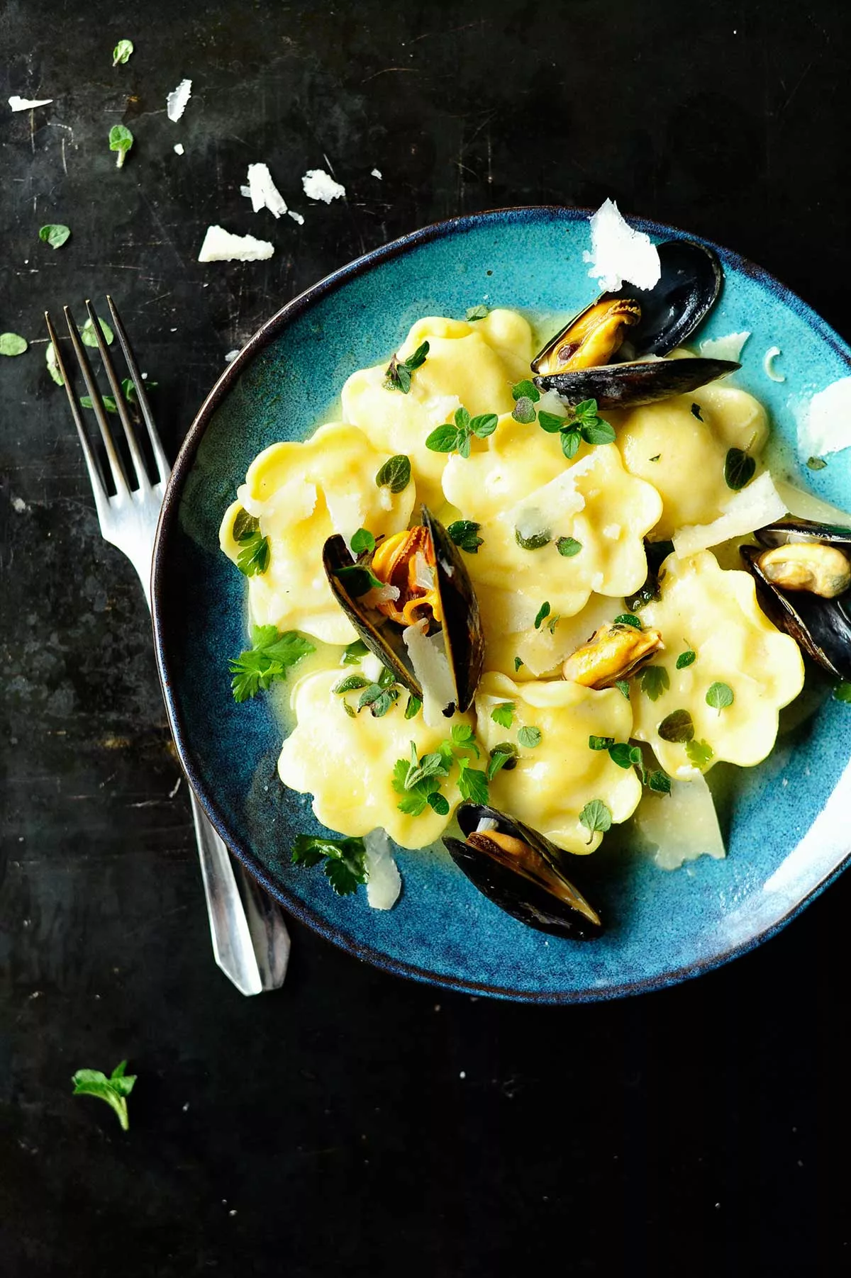 Ravioli z owocami morza