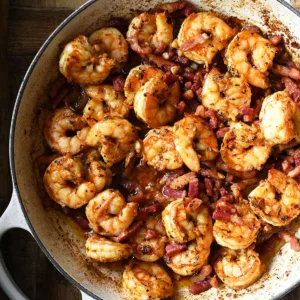 shrimp and bacon skillet