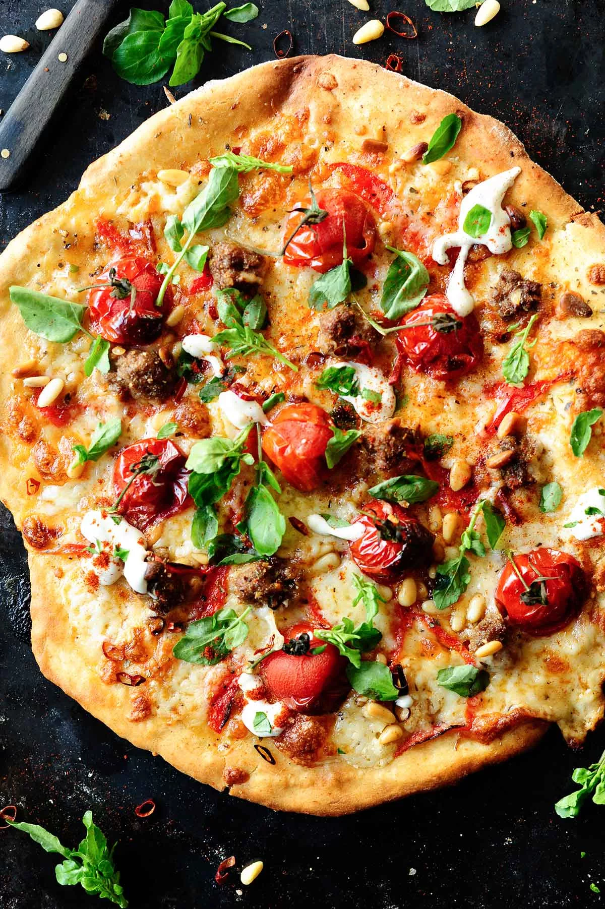 lebanese lamb pizza