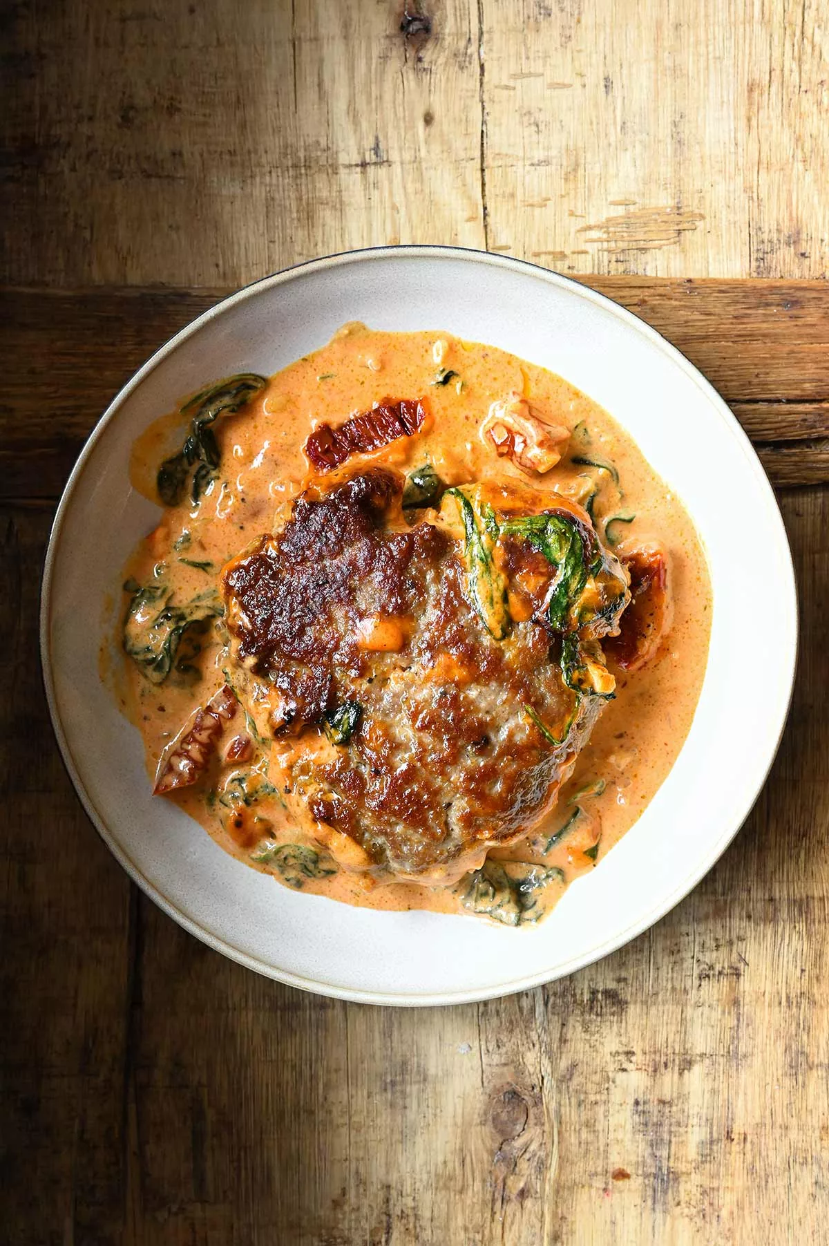 tuscan style hamburger steaks