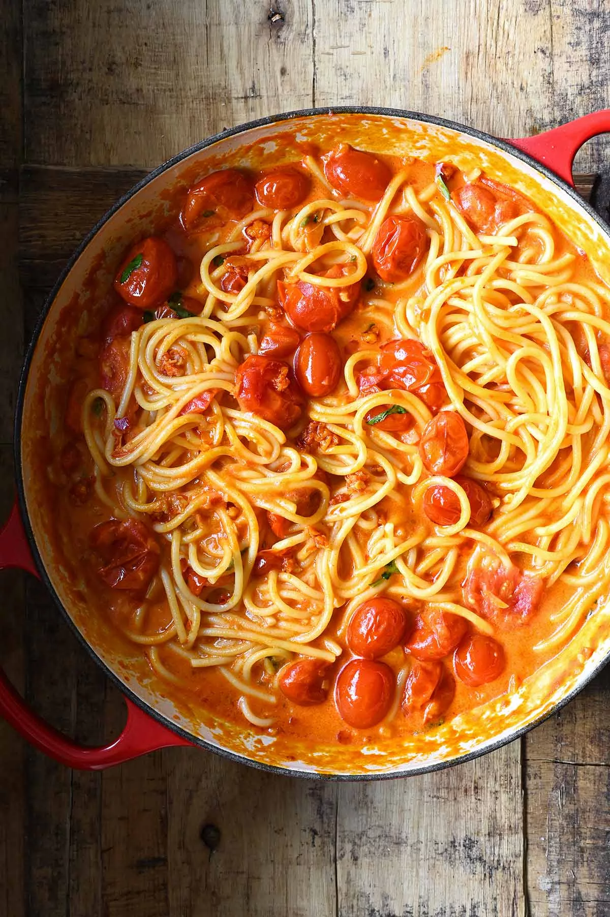 creamy calabrian chili pasta