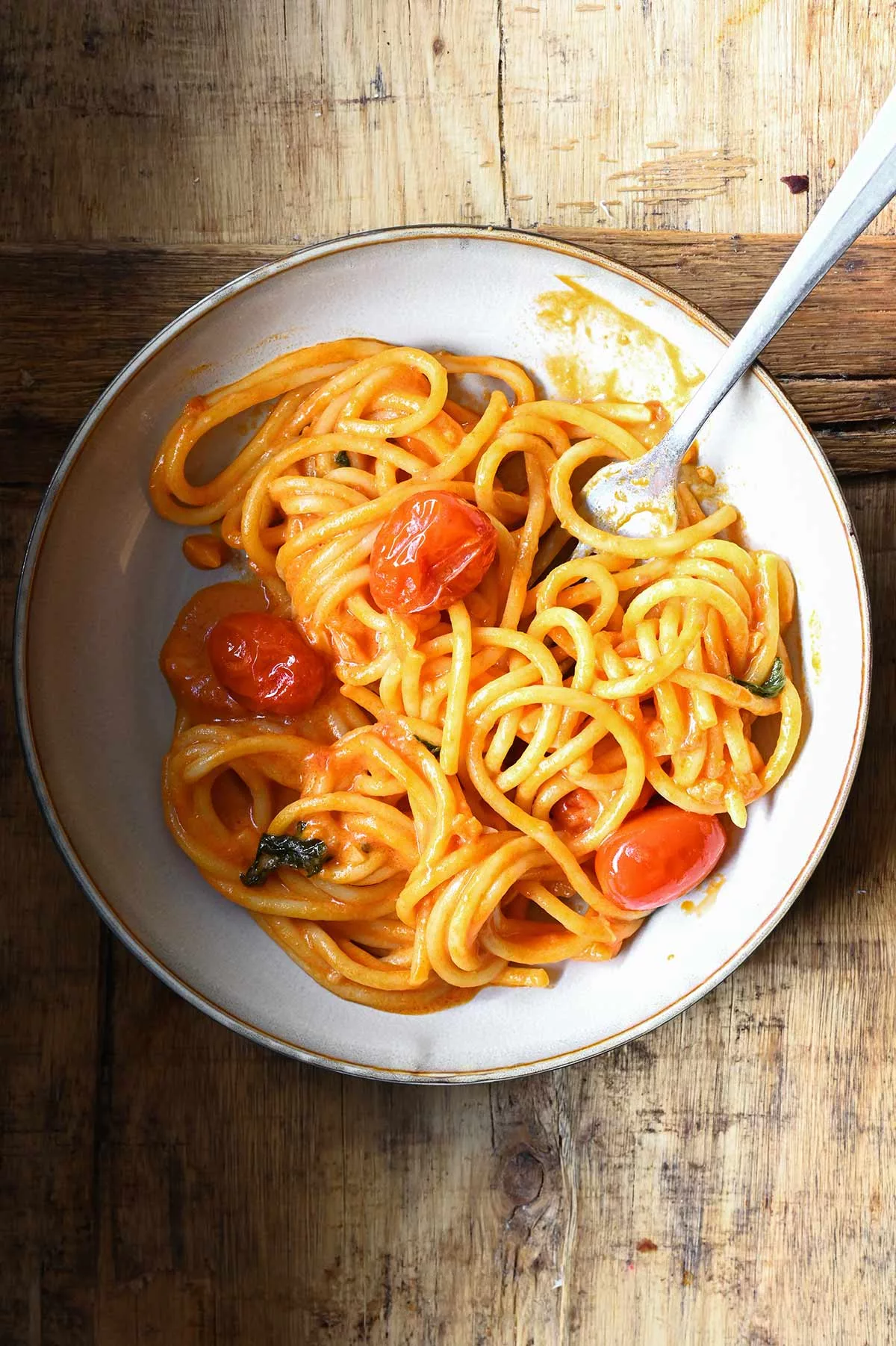 creamy calabrian chili pasta