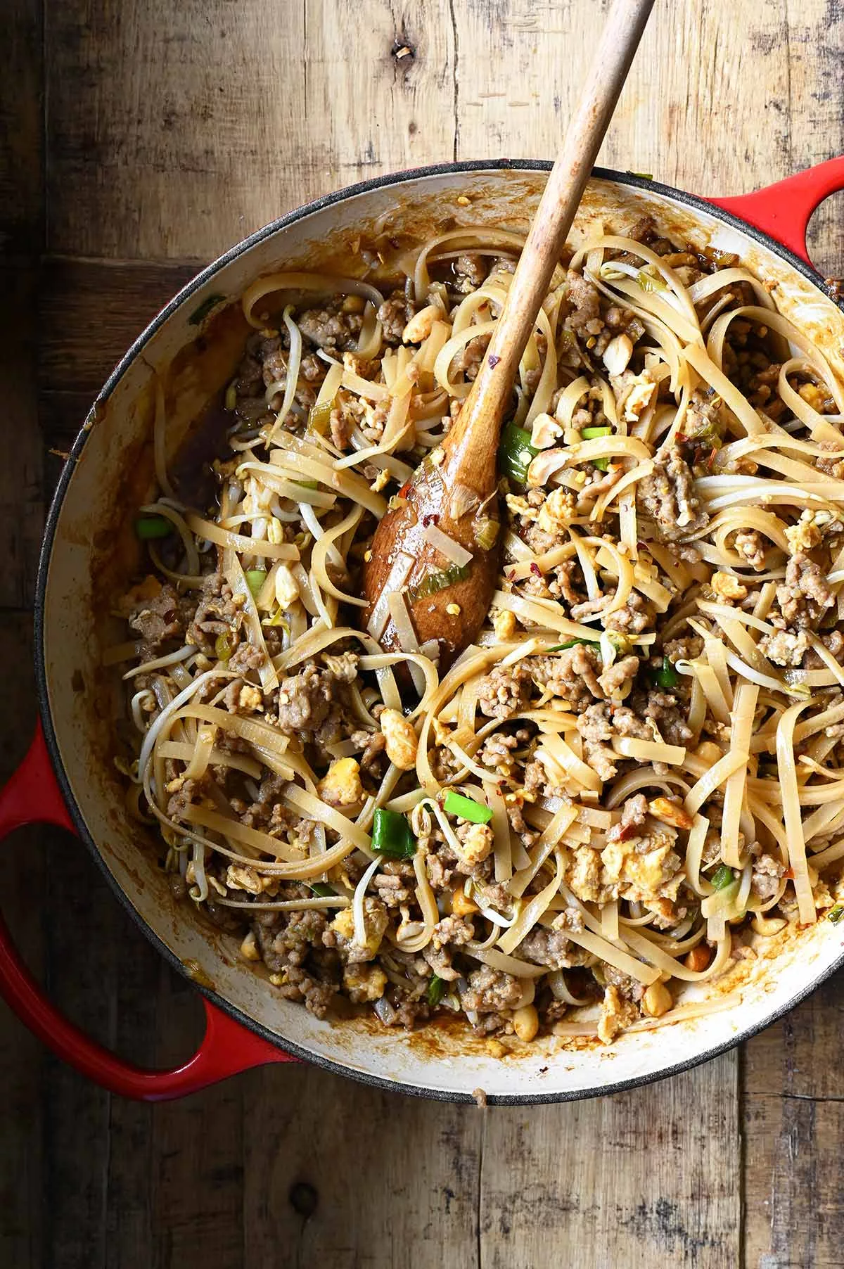 ground beef pad thai
