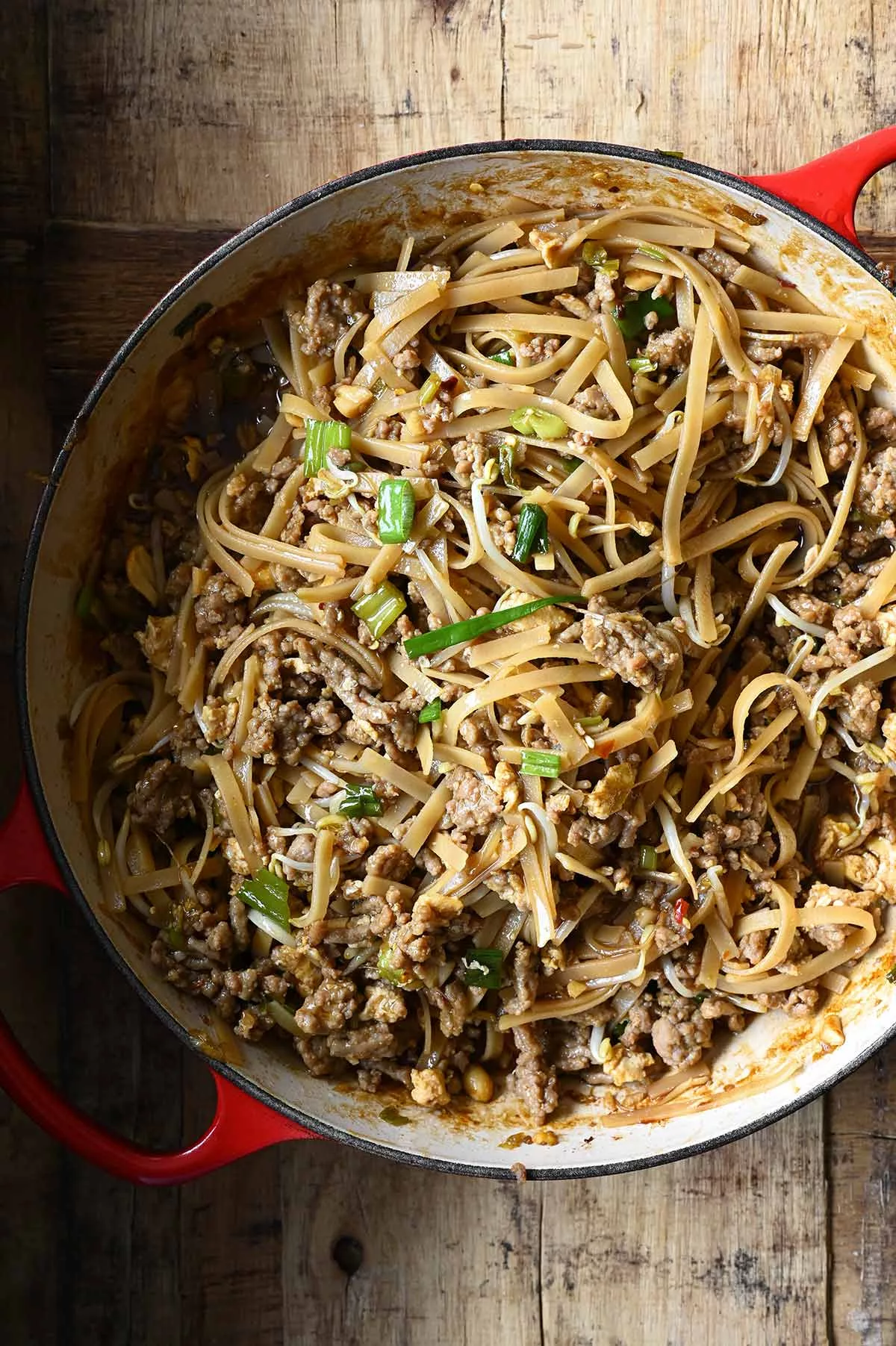 ground beef pad thai