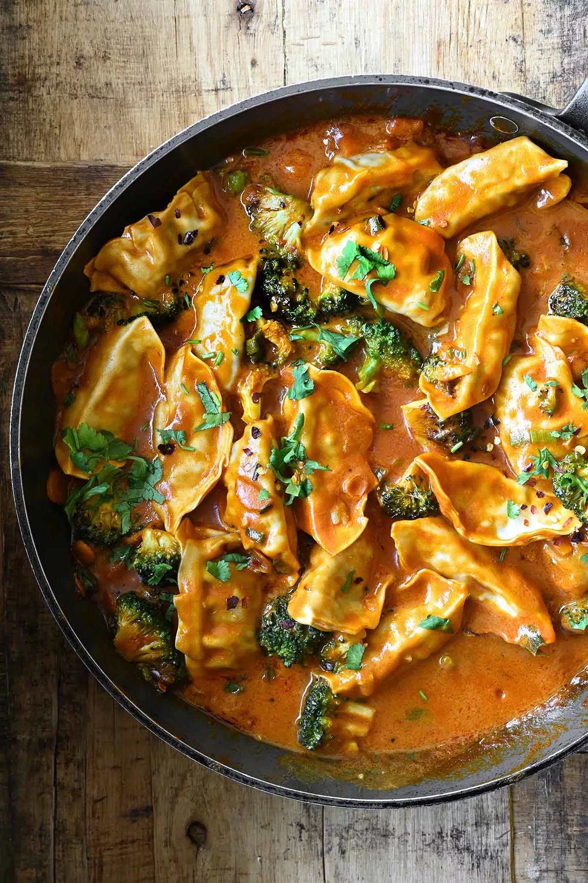 one-pan thai coconut curry dumplings