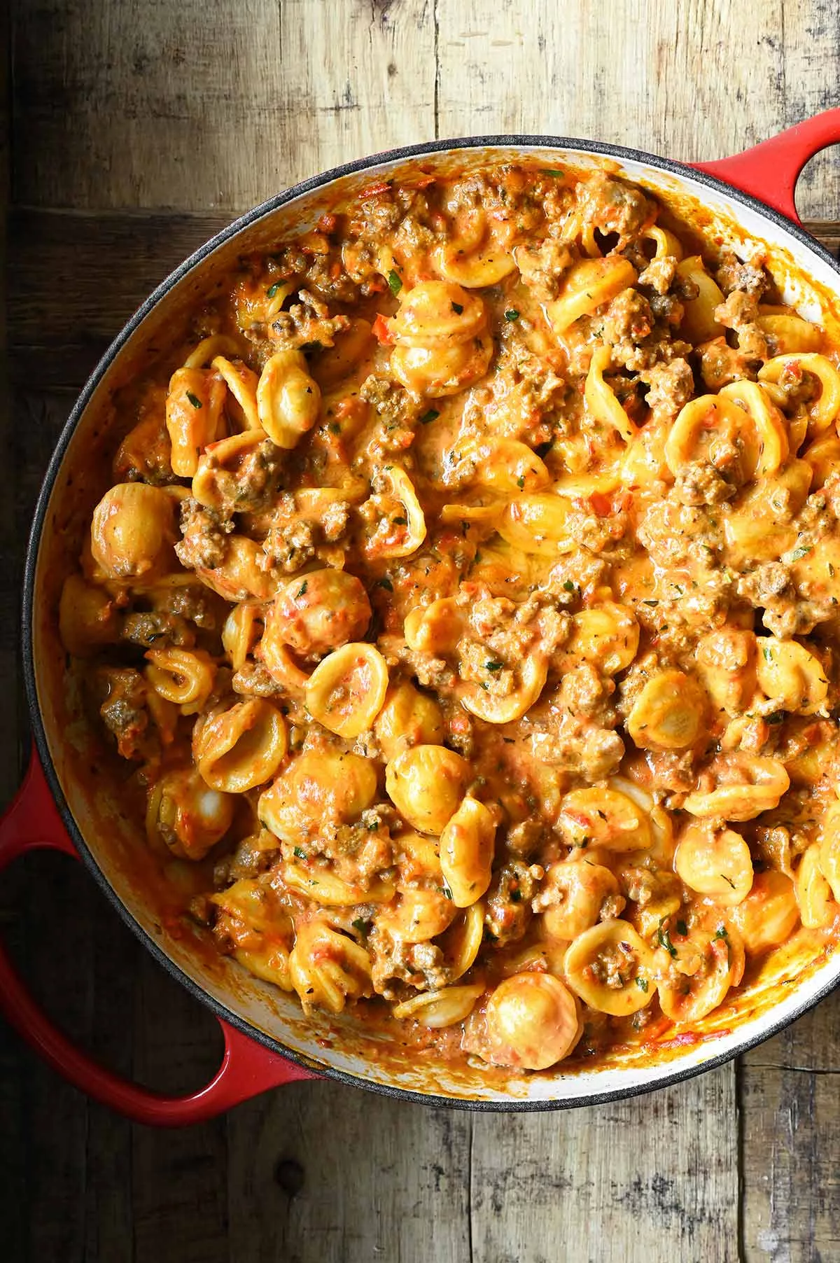 roasted red pepper beef alfredo