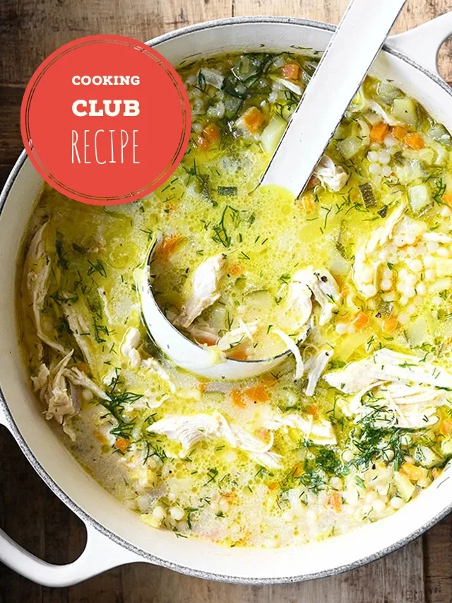 lemon chicken dill soup