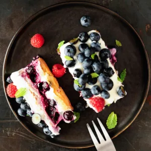 blueberry prosecco tiramisu