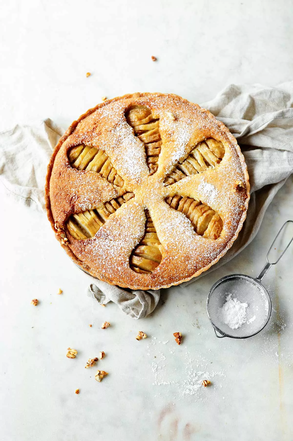 Ciasto migdałowe z gruszkami