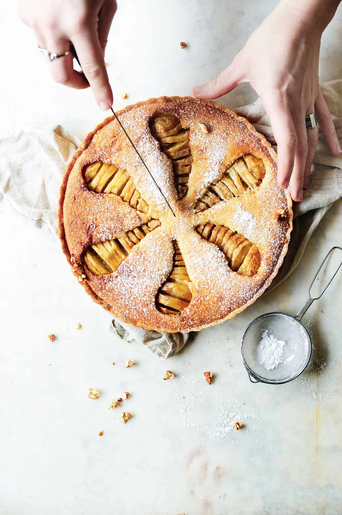 Ciasto migdałowe z gruszkami