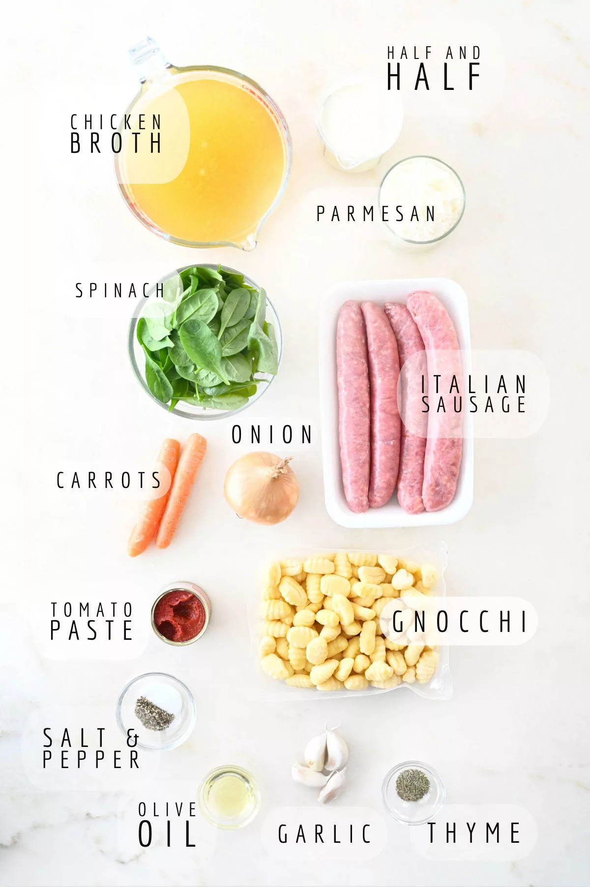 creamy sausage gnocchi soup