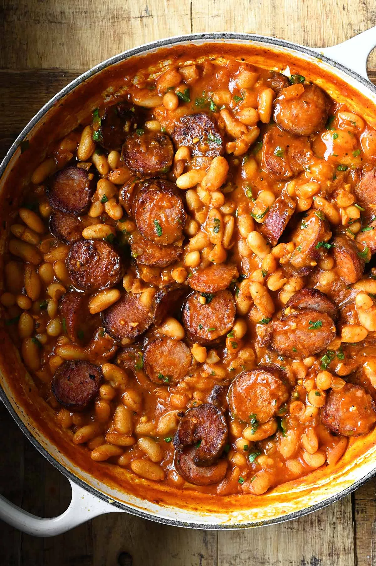 kielbasa white bean skillet