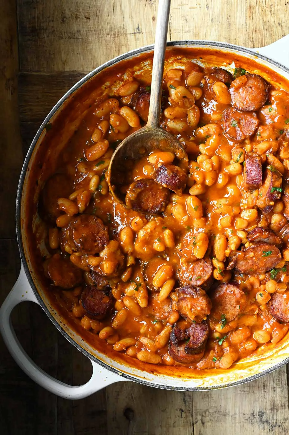 kielbasa white bean skillet