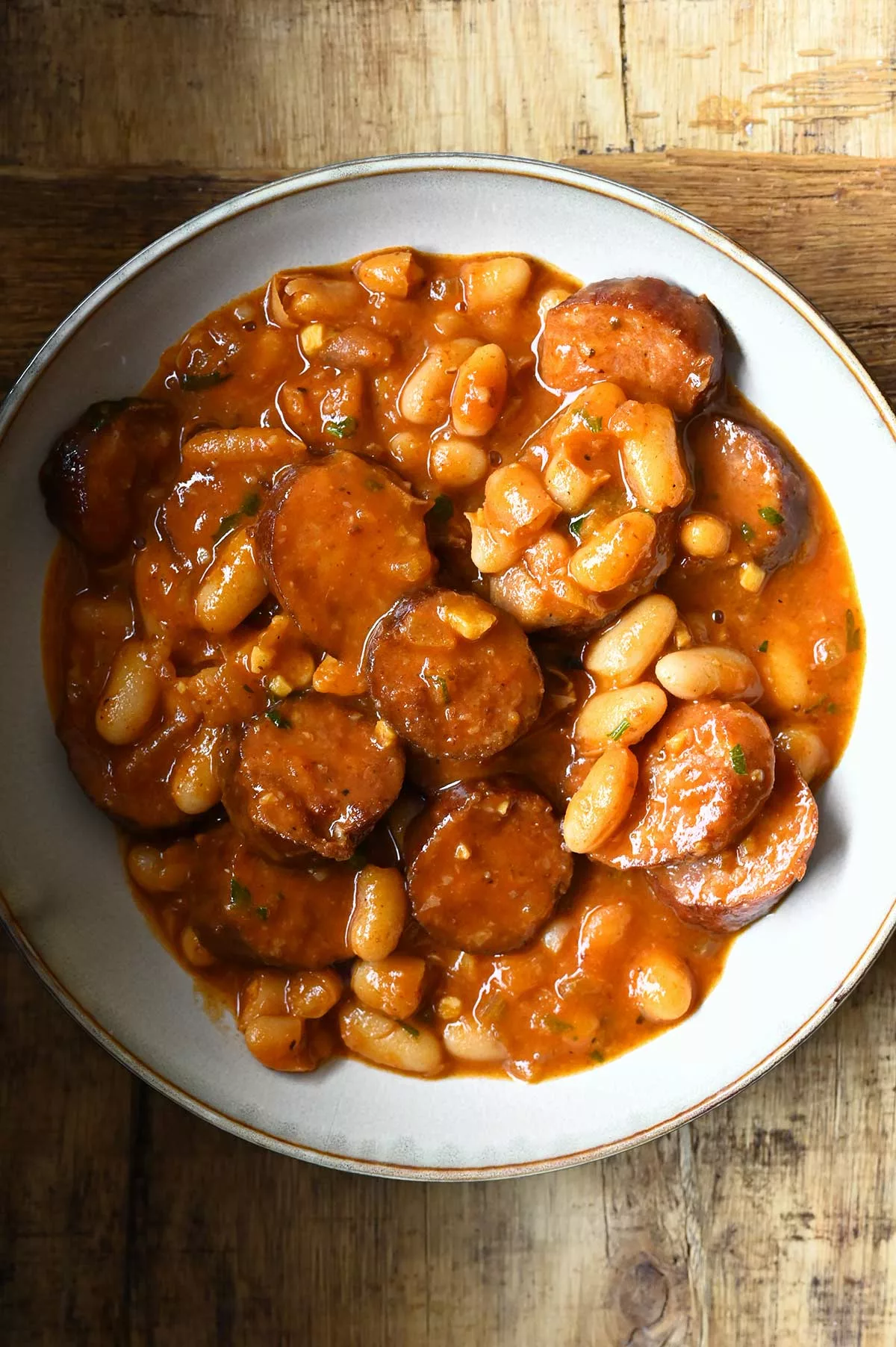 kielbasa white bean skillet