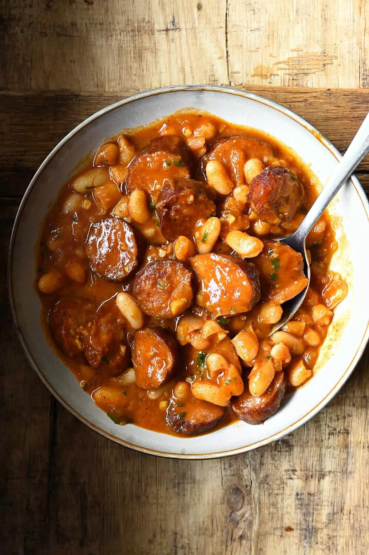 kielbasa white bean skillet