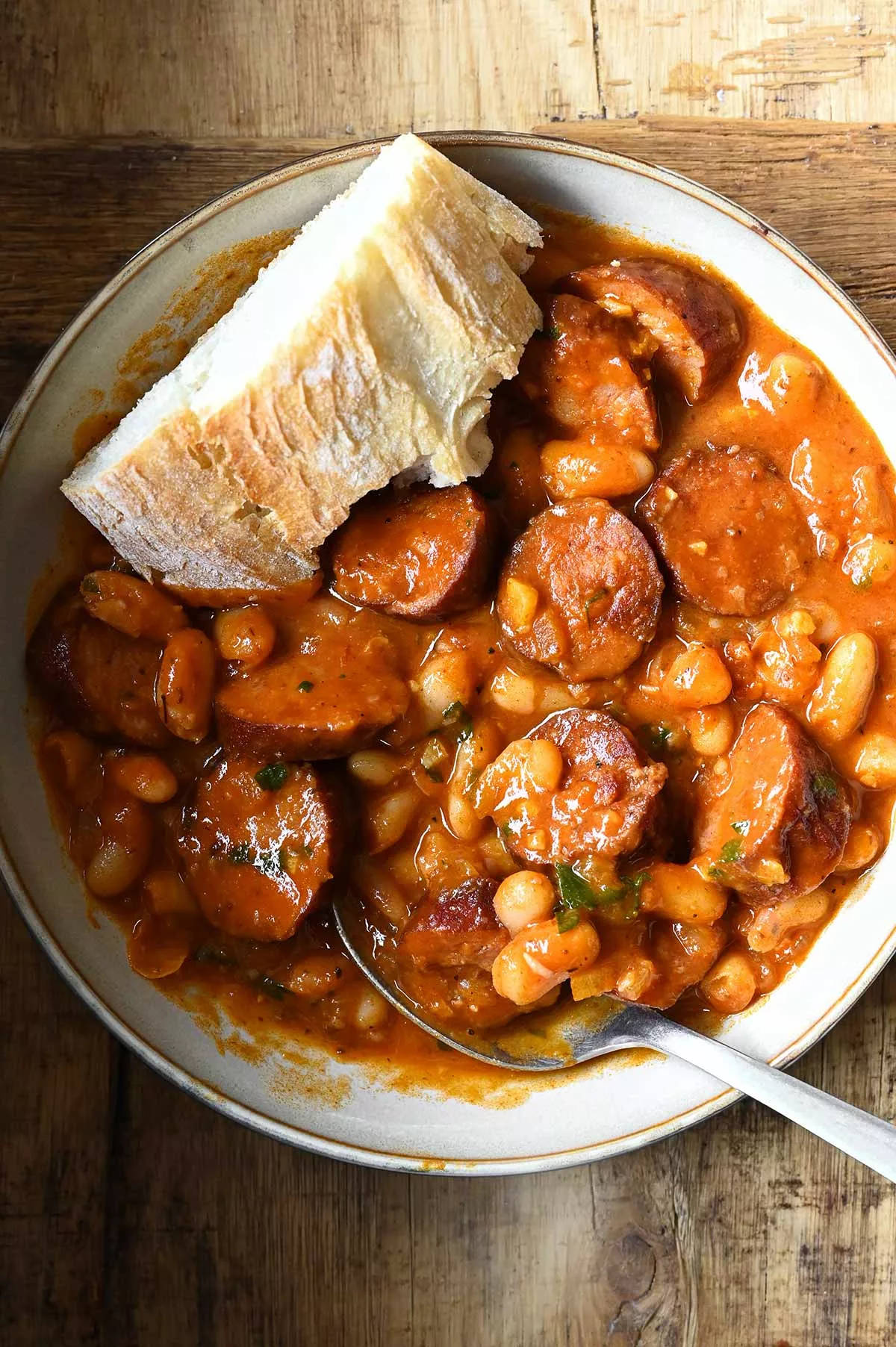 kielbasa white bean skillet