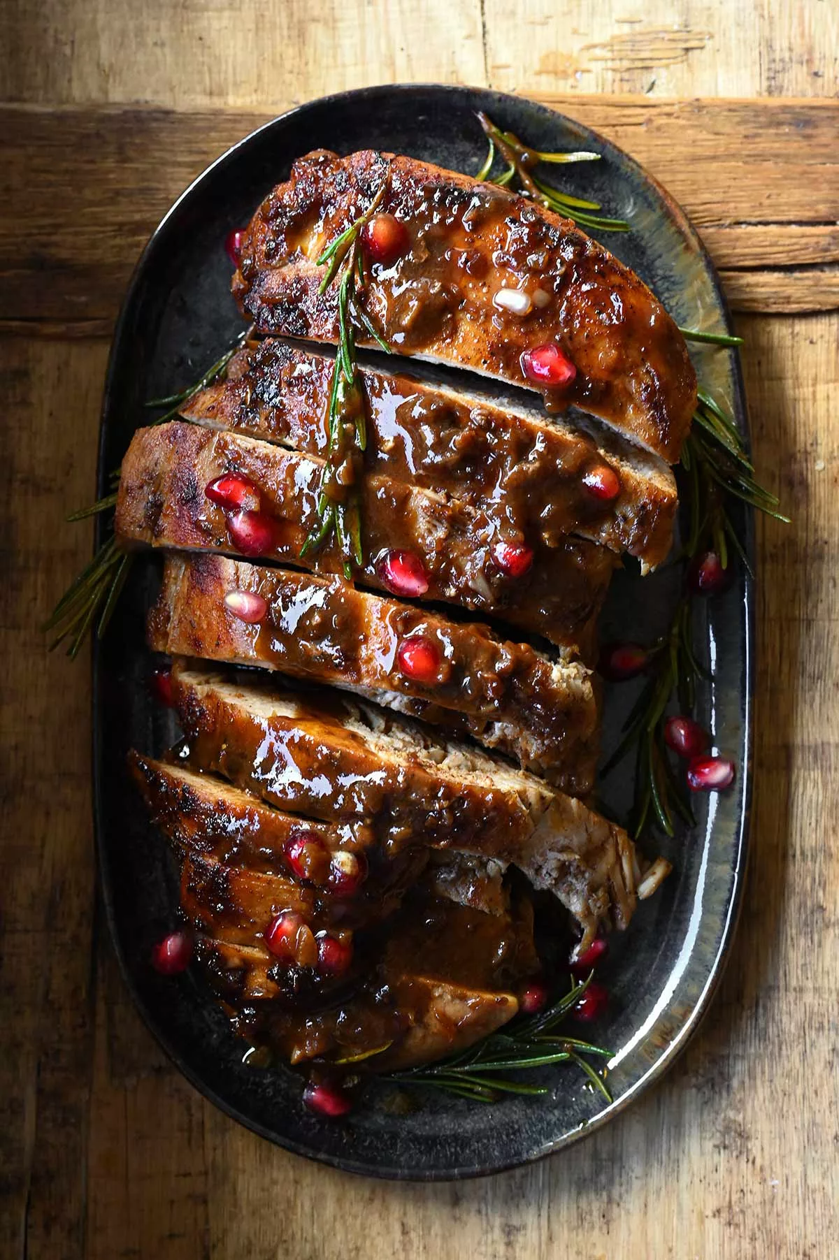 pomegranate glazed turkey breasts