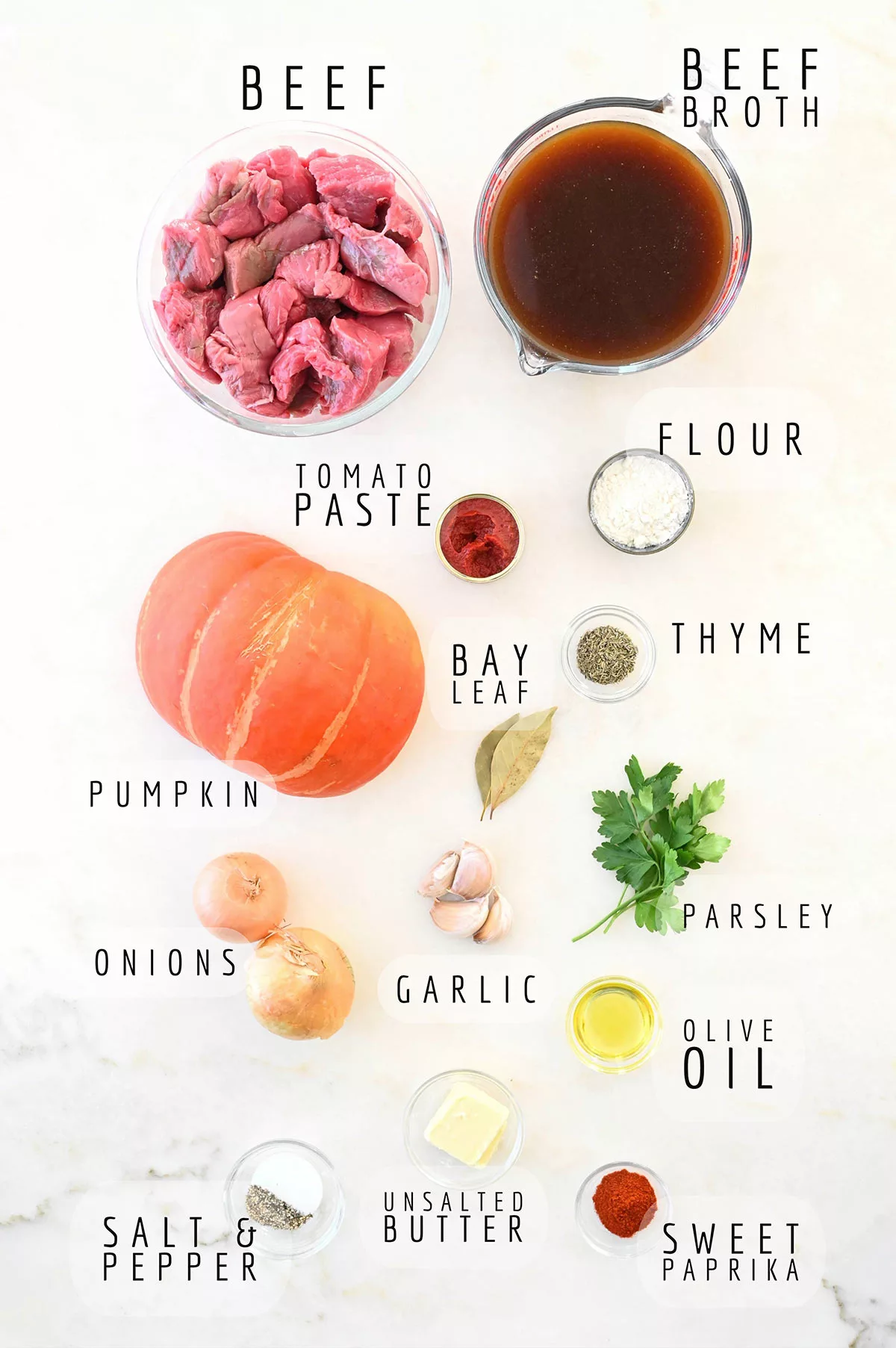 pumpkin beef stew ingredients