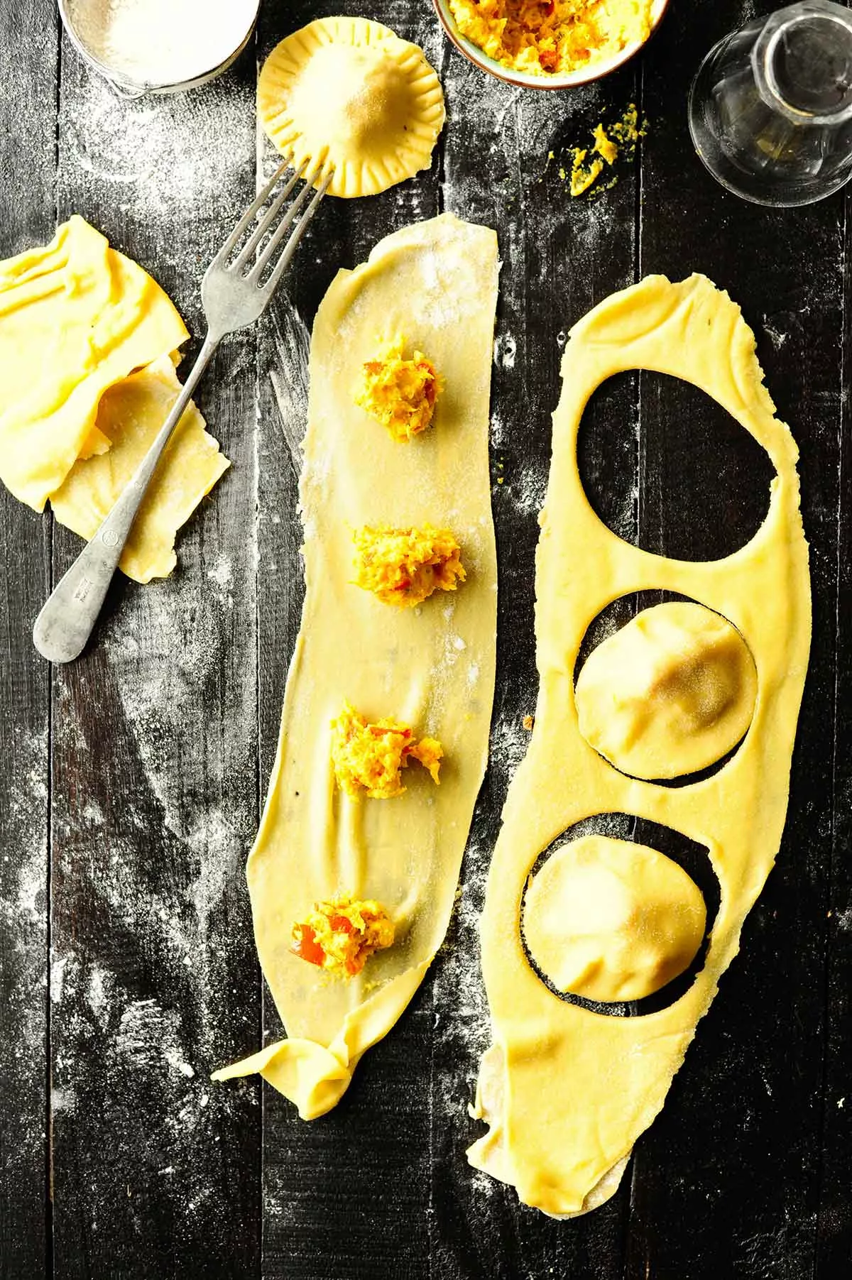 roasted pumpkin ravioli