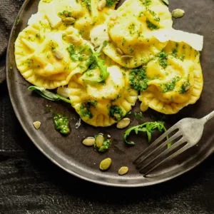 roasted pumpkin ravioli