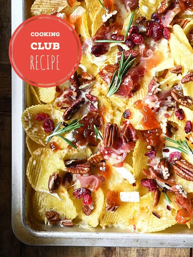 festive charcuterie nachos
