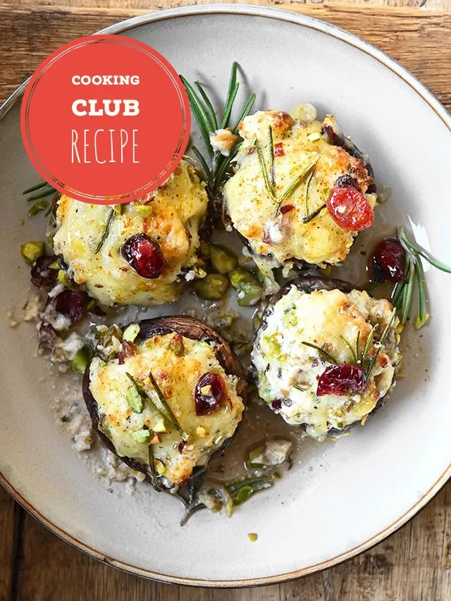 festive stuffed mushrooms