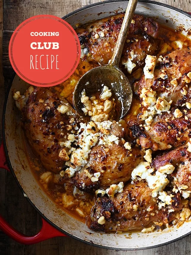 hot honey feta chicken