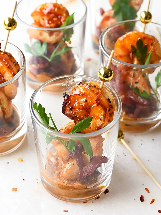 Shrimp Pesto Shooters
