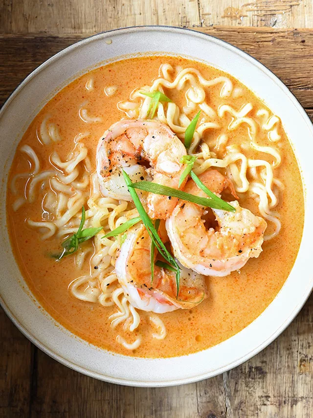 Coconut Gochujang Shrimp Soup