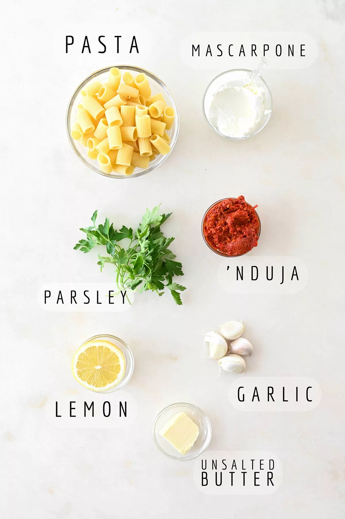 creamy nduja pasta