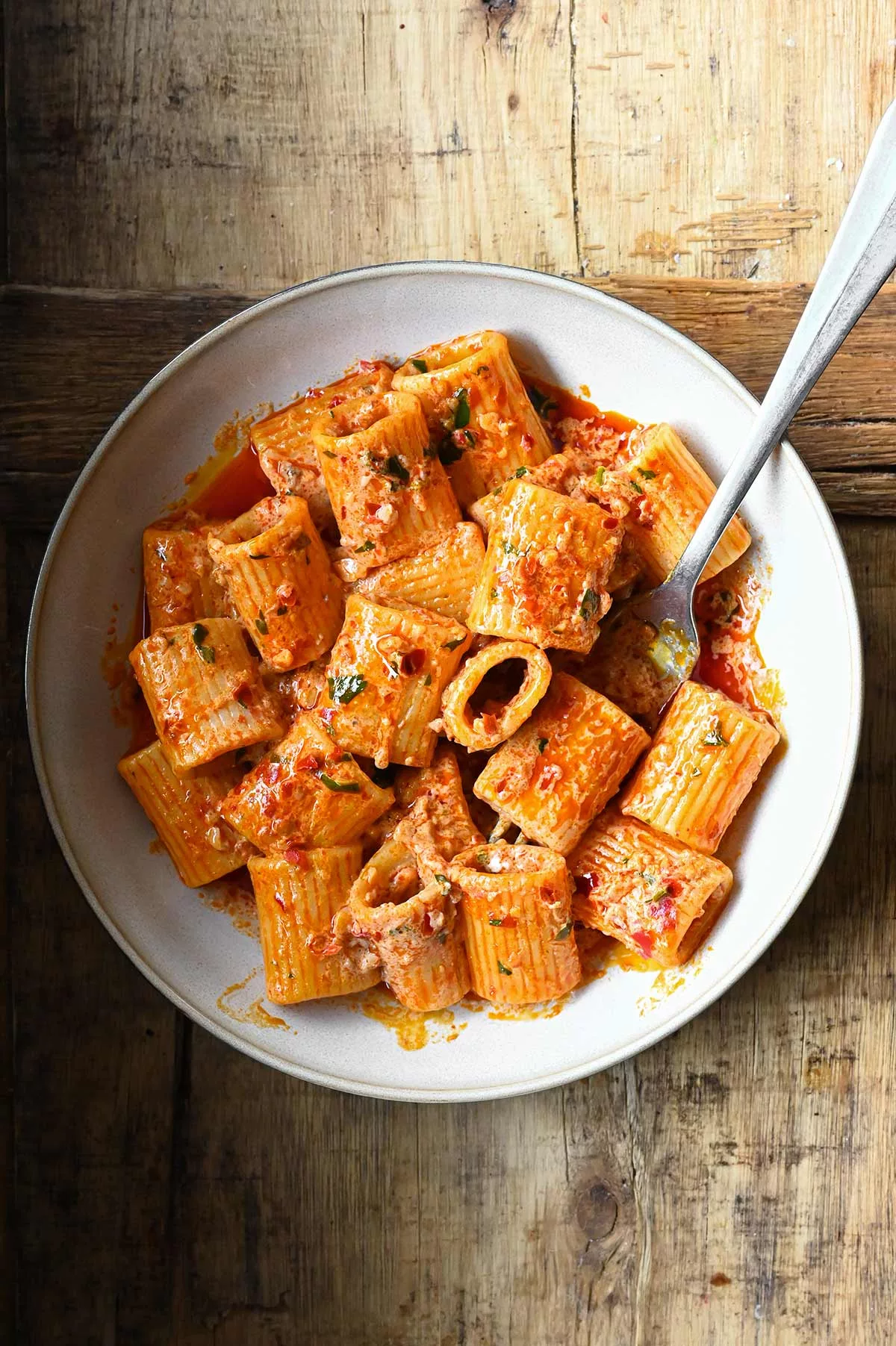 creamy nduja pasta