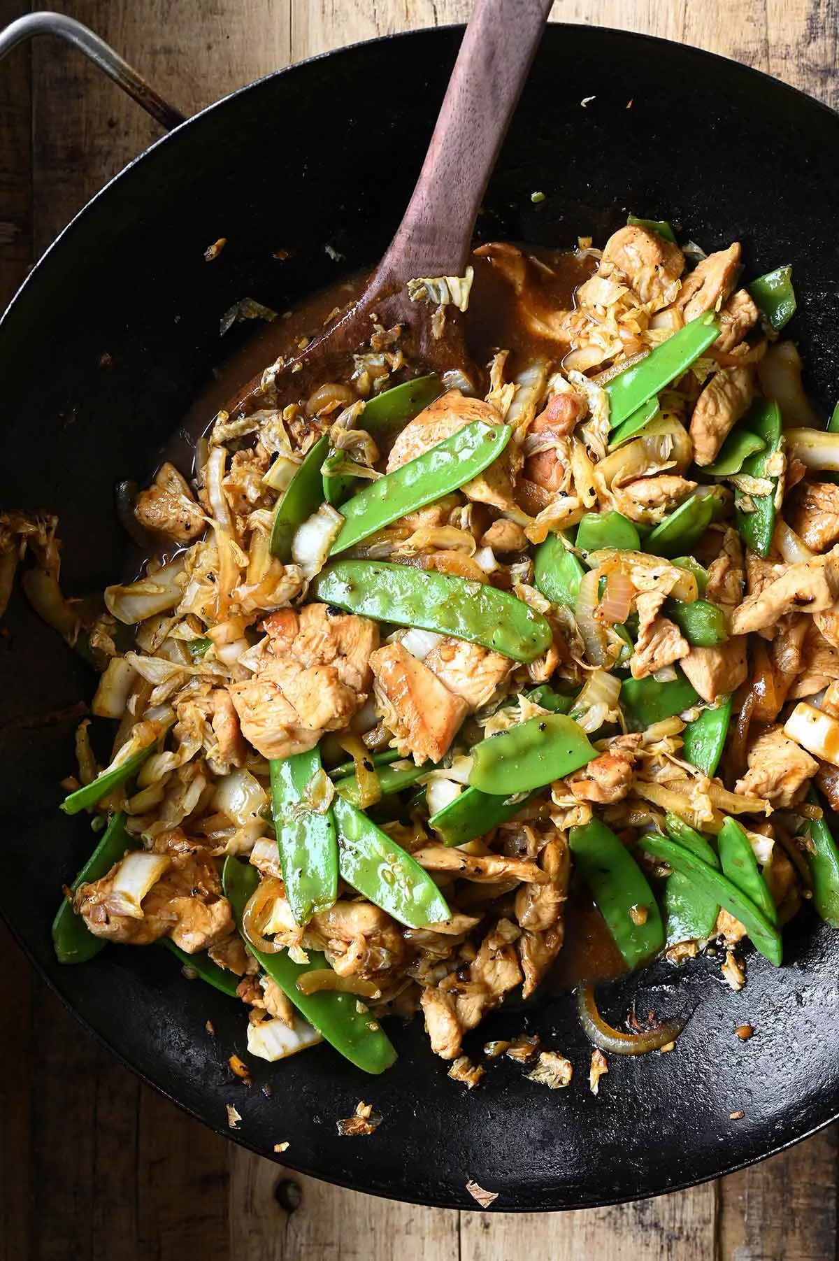 black pepper chicken noodles
