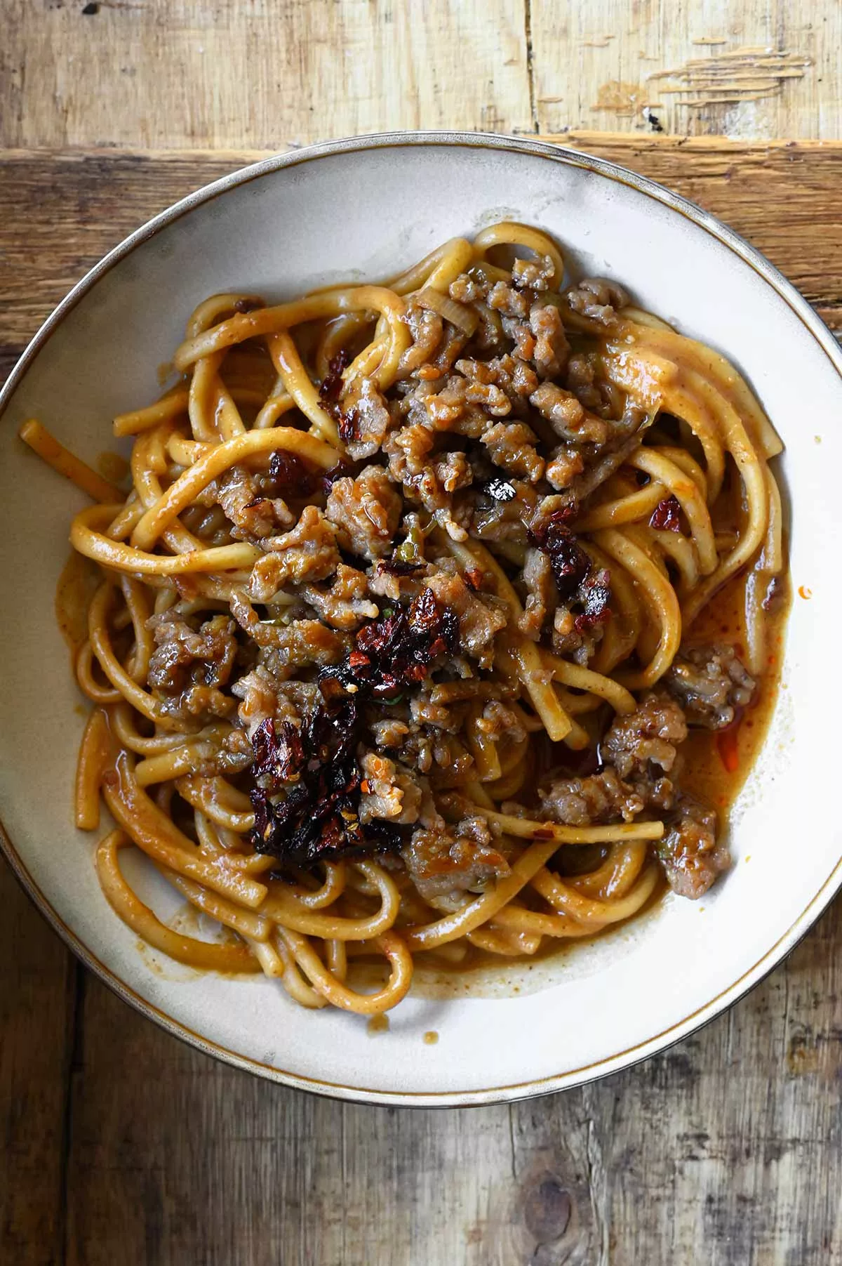 Easy Chicken Dan Dan Noodles - Serving Dumplings