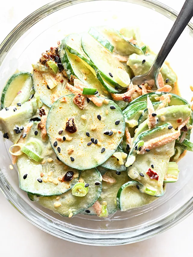 Creamy Asian Cucumber Salad