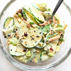 easy creamy asian cucumber salad