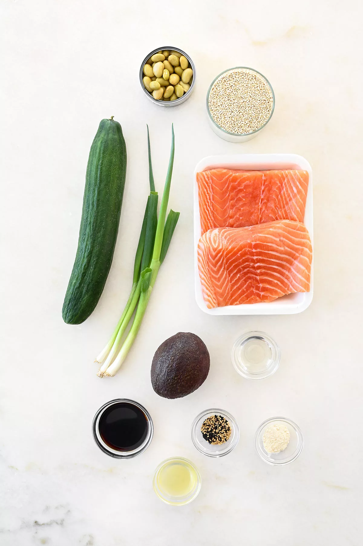 salmon quinoa bowls