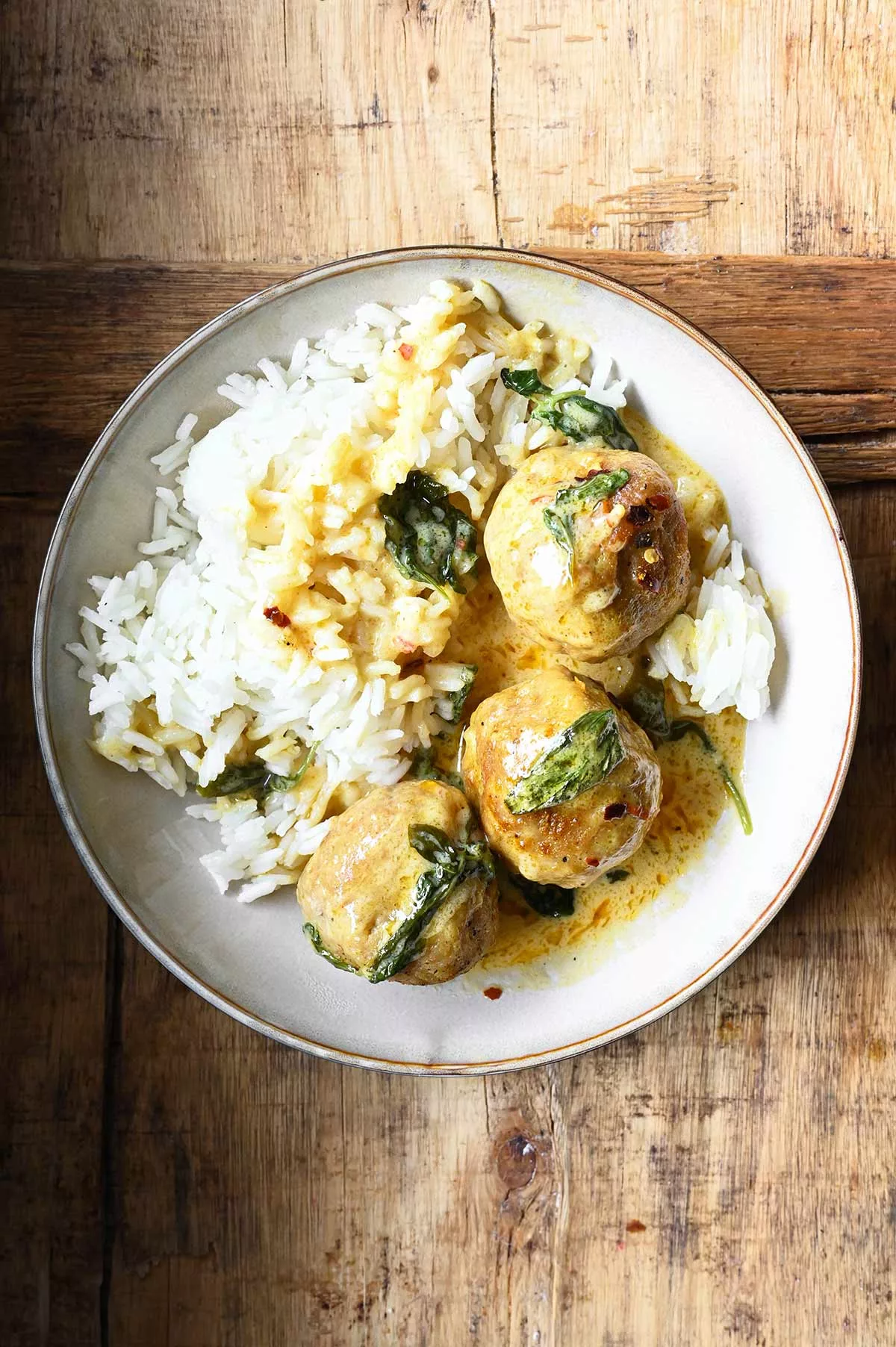 kippenballetjes in kokos-limoensaus