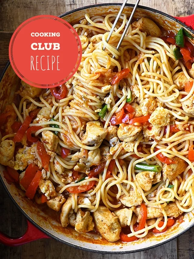 indonesian chicken spaghetti