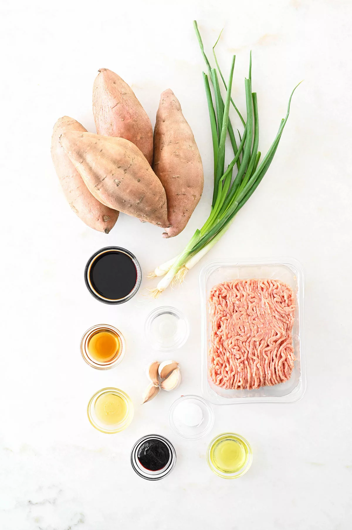 loaded korean chicken sweet potatoes ingredients