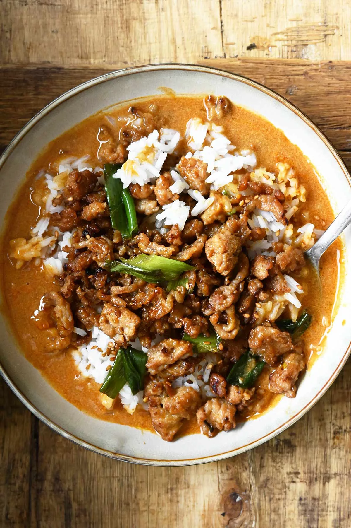 creamy gochujang chicken bowls